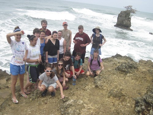 OCS students during their recent trip to Costa Rica.
