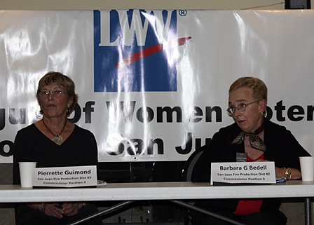 Pierrette Guimond and Barbara Bedell.