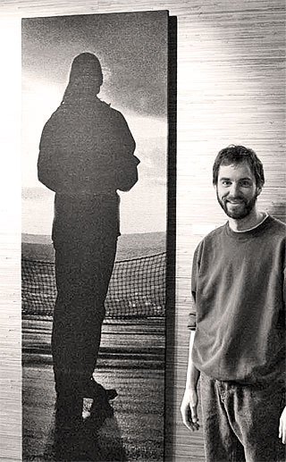 Geoff Shilling (above) is one of the local artists whose work is on display in the Textile Art exhibit at Orcas Center.