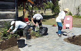 Museum volunteers Miles McCoy