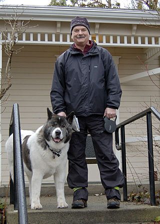 Deer Harbor postal patrons Tye Tyson and Sundance