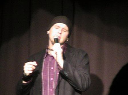 Jason Kraayeveld performing at Orcas Idol.