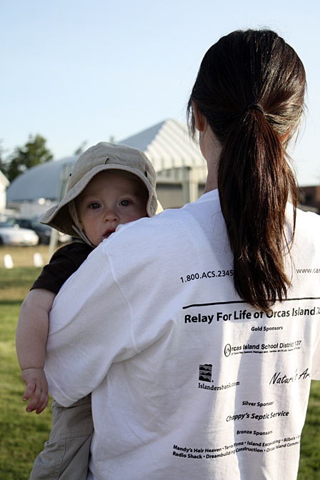 The tiniest walker at Relay for Life.