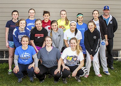 The Viking girls’ 2014 softball team. Back row: Joanne Mietzner