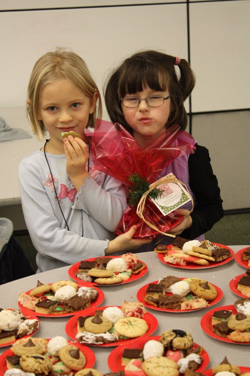 Orcas Christian School kids helped bake and wrap the cookies.