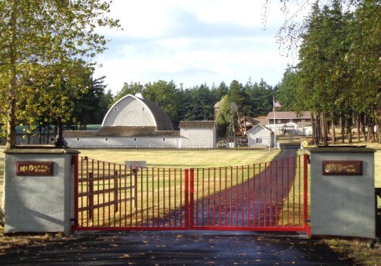 The gates of Mt. Baker Farm