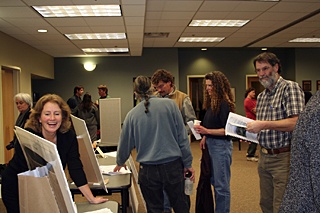 Some of the minglers at the EPRC open house.