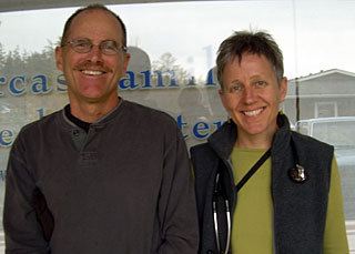 Family Nurse Practitioner Phoebe Hershenow with her husband Nick.