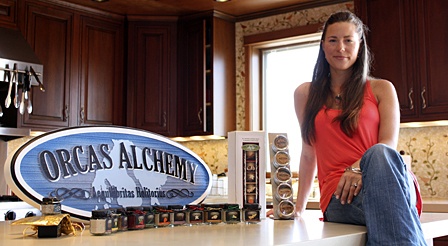 Lisa Trifiro with her line of sugars and salts.