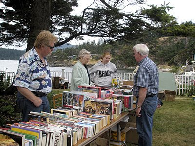 Book browsers at last year's Market Day.