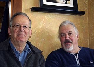 Sewer and water commissioners Carl Yurdin (l) and Rollie Sauer are committed to protecting the aquifer.