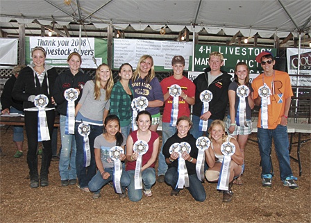 Contributed photo Pictured above are the kids who qualified for state fair in Horse 4-H at the San Juan County Fair. Back row