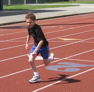 Kaden dashed to a second place win in the Hershey Track and Field District meet on May 30.