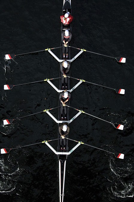 'Rowers' by camera club member Toby Brown.