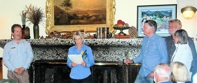 More than 100 islanders where at Rosario's Centennial Celebration on June 21. Robert Moran's great-granddaughter Becky Burns (center) paid tribute to Robert Moran's legacy