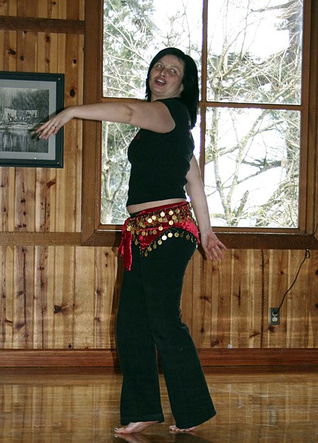 Belly dancing is one of the events offered during the wellness weekend.