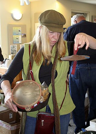 Treasures galore - The line was out the door for Granny's Attic on April 18. Islanders