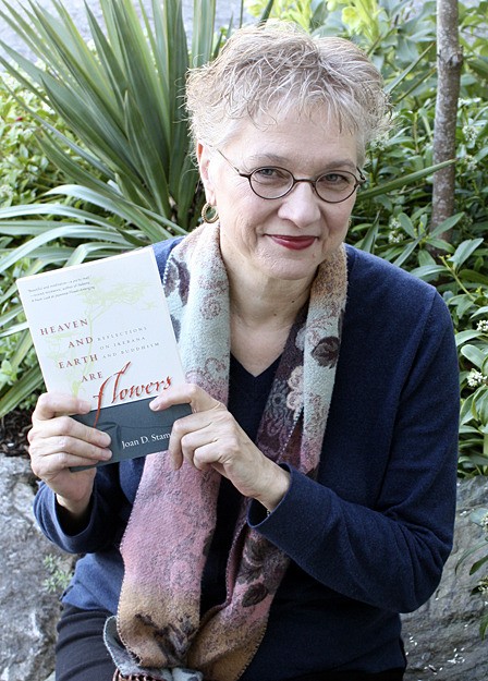 Joan Stamm with her new book.