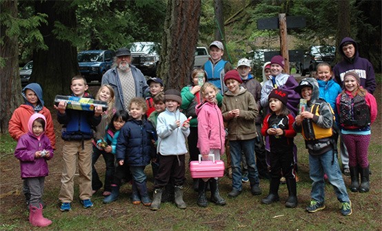 Participants at the Annual Bill Yarlott Fishing Derby at Cascade Lake.