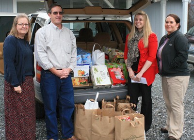 Left: Islanders Bank employees Barbara Ellenwood