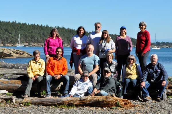 Friends of Moran gathered on Sucia Island to thank volunteers for their time
