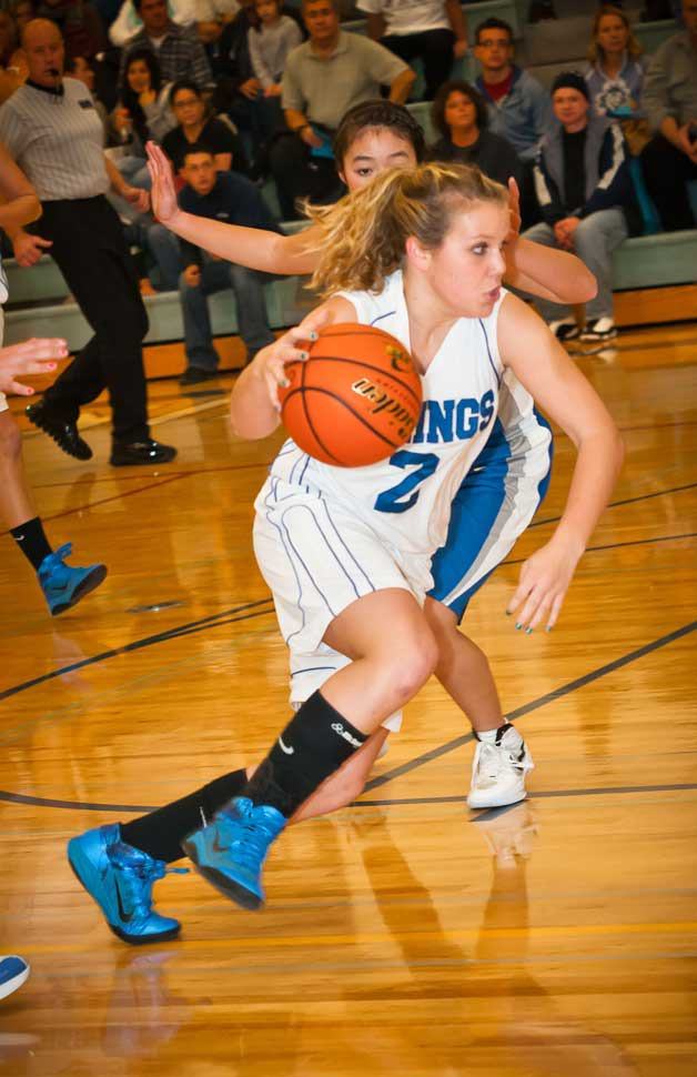 Viking Bella Nigretto has been chosen to play on the All-State basketball team.