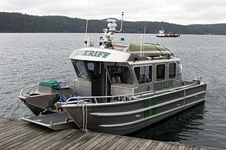 The Sheriff's Boat Guardian is responsible for transporting critical care patients when the weather grounds medical flights.