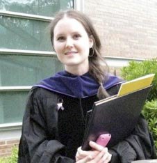 Kathleen Kline at her UW graduation in 2013.