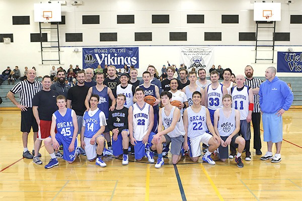 Men participants in the Alumni Game