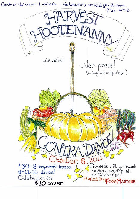 Harvest Hootenanny drawing by Learner Limbach.