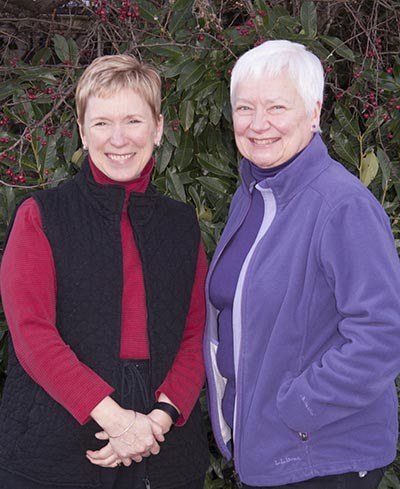 Maryann Syers (left) and Bonnie Burg (right).