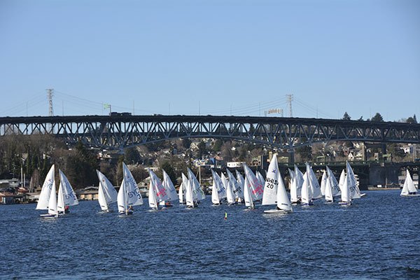 Twelve sailors from the Orcas High School Sailing Team traveled to  the annual North West Interscholastic Sailing Association Kick-Off regatta.