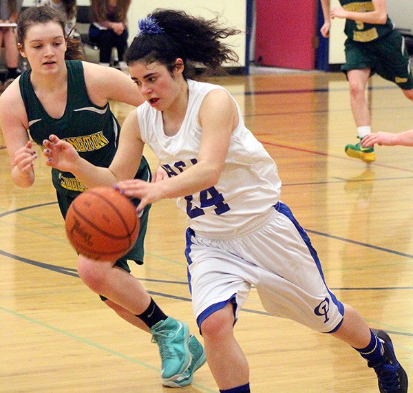 Viking Lilly Miller during the game against Darrington.