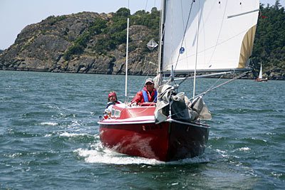 Betsy Wareham and Bob Toombs in “Redeye.”