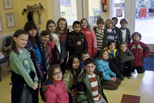 The Orcas Island Elementary third grade class.