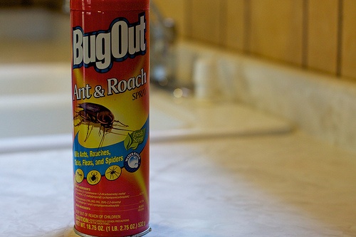 A spray pesticide product.