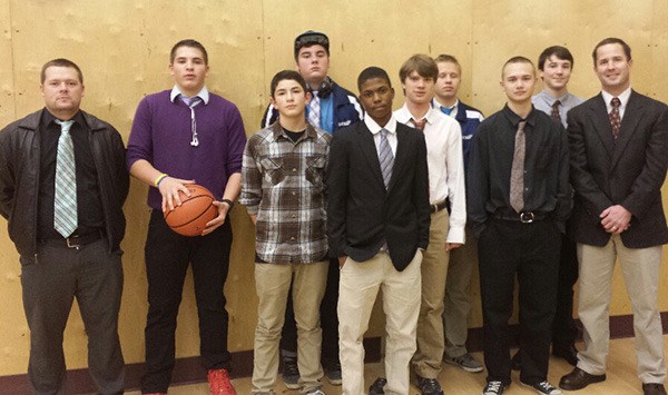 Orcas Christian School boys’ basketball team.
