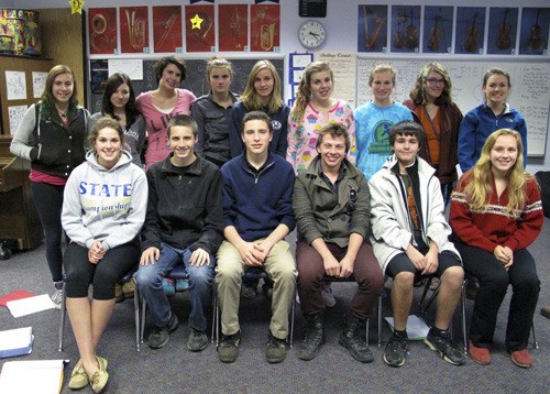 The high school choir