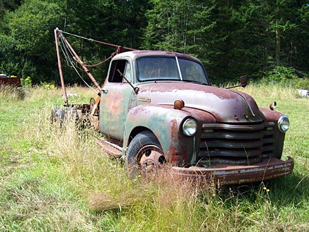 Cars like this 1952 Chevy can leak oil and gas into the ground