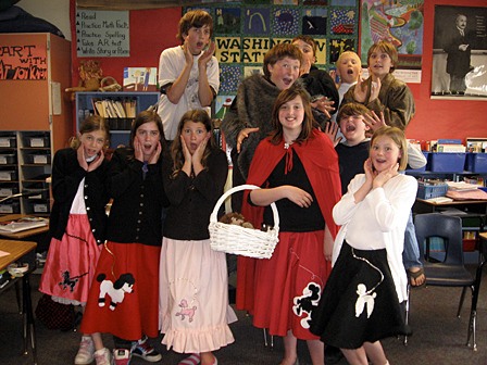 Nancy May Knapp's fifth grade class is presenting “Little Red Riding Hood” on May 12.