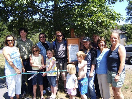The opening ceremony for the Born Learning Trail was on June 28.