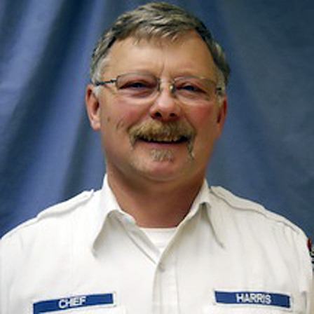 Fire chief Mike Harris.