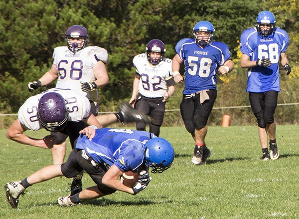 Vikings gave it their all against Friday Harbor but lost 30-6 during the homecoming game.