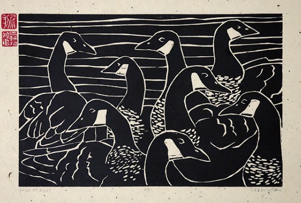 A Debby Neely woodcut.