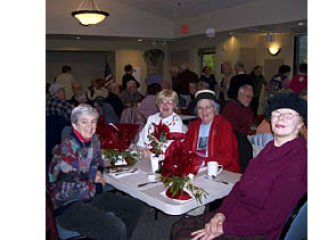 At the senior lunch on Dec. 12