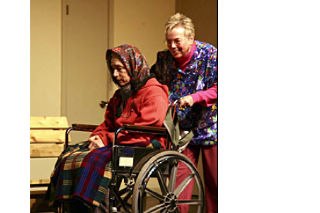 Annette Mazzarella and Suzanne Gropper in “Homecoming” by Ron Herman performed during last year’s Play Fest.