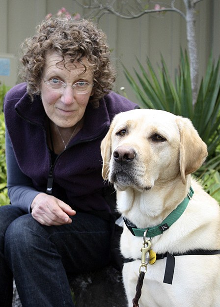 Sherry Vinson with her new service dog