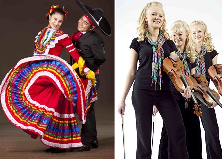 Joyas Mestizas (left) and the Gothard Sisters are among the performers slated to appear in Global Dance Party.