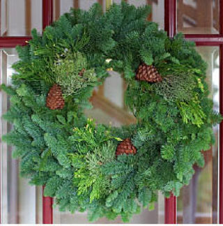 One of the beautiful wreaths available to order.