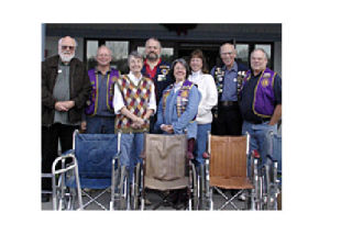 L-R: Orcas Island Lions Club members Toby Hiller